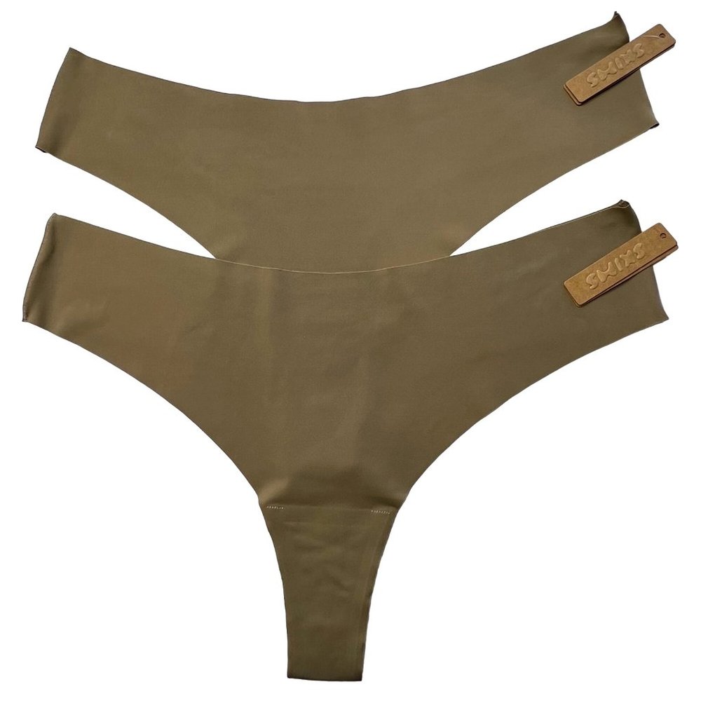 SKIMS‎ Naked Dipped Thong Lot of 2 Desert Womens 2X